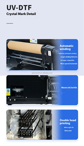 New A3 uvdtf pha lê Sticker máy in kỹ thuật số máy tích hợp với vật liệu cuộn cán cho Logo in ấn và ghi nhãn - Product Image 4