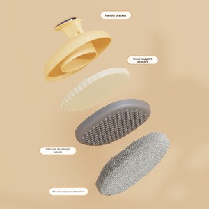 Fashion Oval Bath Brush for Home Use Effective Back <b>Scrubbing</b> & <b>Body</b> Cleaning for Skin Care - Product Image 4