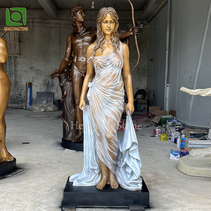 Hebei <span class=keywords><strong>รูป</strong></span>ปั้นทองสัมฤทธิ์โลหะหล่อขนาดชีวิตของตกแต่งวิลล่ารูปปั้นเทพธิดากรีกตามสั่ง - Product Image 3