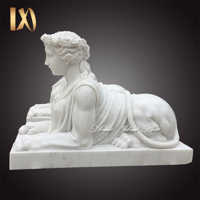石アート古代エジプト大理石スフィンクス像エジプトガーデン彫刻