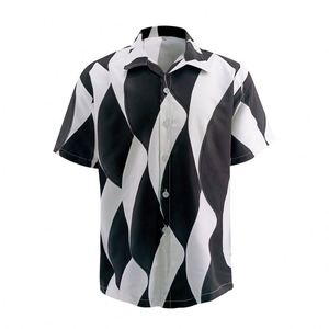 Camisas Hawaianas Casuales de Playa de Manga Corta con Estampado por Sublimación de Alta Calidad para Hombre - Product Image 6