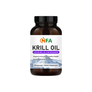 Private Label Krill Oil Capsules with Phospholipids Omega-3 Supports Cognitive Health Immune <b>Supplement</b> Capsules - Product Image 1