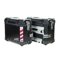JPAD J-B3 45L Boîtes latérales et arrière pour moto en alliage d'aluminium avec adaptateur à dégagement rapide - Boîte latérale 40L pour R1250GS Rétrofit/Amélioration