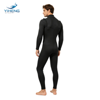 Combinaison de plongée et de surf pour homme en néoprène imperméable et respirant de 3,0 mm avec fermeture éclair sur l'avant et logo personnalisé