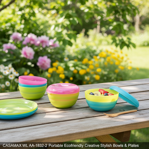 CASAMAX WL AA-1832-2 Ciotole in Plastica 6 Pollici 700ml, Piatti Portatili Ecologici Creativi Eleganti per Uso Industriale - Product Image 3