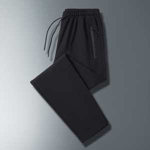 <span class=keywords><strong>Pantalon</strong></span> de jogging décontracté pour homme grande <span class=keywords><strong>taille</strong></span>, noir, respirant, extensible, avec poches zippées et <span class=keywords><strong>taille</strong></span> élastique à cordon de serrage - Product Image 3