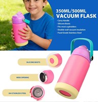 Bouteille d'eau isotherme en acier inoxydable 304 pour enfants, design moderne, gourde de sport pour le camping, pour boissons chaudes et froides