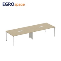 EGROspace Mobilier Moderne et Élégant, Table de Réunion Durable pour le Personnel, la Formation et les Conférences de Bureau