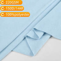 Tissu en microfibre polaire 220 GSM, double face brossée, anti-boulochage, 100 % polyester, pour doublure de manteau d'hiver
