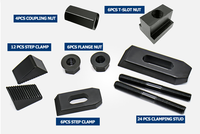 Kits de serrage en acier Bright-tools 58 pièces pour accessoires de machines-outils CNC, garantie 1 an - Ateliers de réparation de machines, fabrication