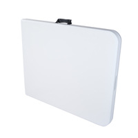 Table de pique-nique et de repas pliante Hitree 180 cm (6 pieds) en plastique pour l'extérieur avec poignée, design contemporain, table de banquet pliable en deux