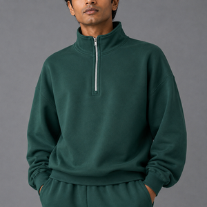 Sudadera Elástica para Hombre con Cierre de 1/4, de Secado Rápido, para Otoño, Gimnasio, Entrenamiento, Manga Larga, Deportiva, Stock Local en EE. UU. - Product Image 1