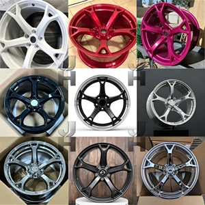 ล้อฟอร์จ JIUHU 5x114.3 5x112 5x120 สำหรับ 350z 370z สีเงินโครเมียม Nismo V1 รุ่น G37 Q50 - Product Image 3