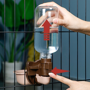 Wall Mounted Pet Feeder Bowl <b>Cage</b> Mounted Food Water Dish <b>for</b> <b>Cats</b> and Small Dogs - Product Image 6