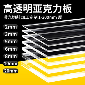 Plaque acrylique Longzhi PMMA-02 haute transparence, personnalisable pour gravure laser, épaisseur 1-300 mm - Product Image 2