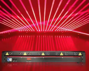 8 Eyes Red Beam Bar Moving Head Stage Laser Light for DJ Nightclub Disco Club IP20 Rated Aluminum Alloy DMX - Product Image 5