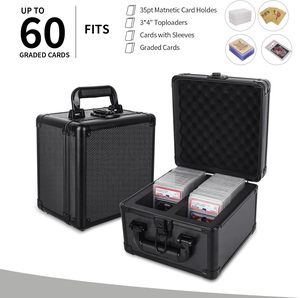 Yoya 120+ 3 Row Graded Card Case BGS Storage <b>Box</b> with Locks OEM ODM Weatherproof IP67 Foldable 3-Year Warranty Aluminum Frame - Product Image 6