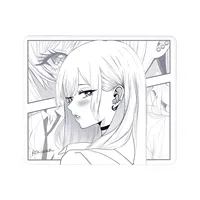 Tapis de souris de jeu ATK Anime Reverie Soft 490*420*4mm, design à bords concaves, surface de suivi équilibrée, antidérapant, en Poron