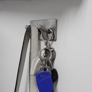 Gancho de Metal de acero inoxidable sin clavos súper pegajoso para baño y cocina trapo autoadhesivo y colgador de toallas para uso en ropa - Product Image 4