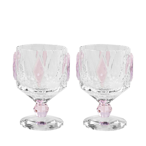 Copa de cristal de whisky de color de lujo grabado personalizado 200ml capacidad estilo europeo elegante vaso de cristal de corte alto - Product Image 3