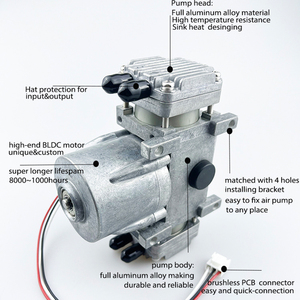 Pompa a Vuoto ad Aria a Doppia Testa con Pistone per Industria Hardware Personalizzata ad <span class=keywords><strong>Altissima</strong></span> <span class=keywords><strong>Pressione</strong></span> 24V per Applicazioni ad Alta <span class=keywords><strong>Pressione</strong></span> - Product Image 2