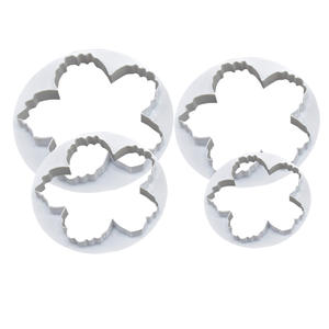 4 pièces/ensemble Outils De Cuisson 3D Biscuit <span class=keywords><strong>Pivoine</strong></span> Fleur <span class=keywords><strong>Emporte</strong></span>-pièce et Cookie Timbres - Product Image 5