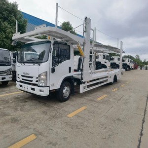 รถบรรทุกขนส่งรถยนต์ไฮดรอลิก ISUZU 2/3/4 ตู้ ของจีน สำหรับขาย - Product Image 2
