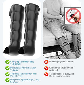 Botas de Massagem por Compressão de Ar Eveekon com Calor, Sistema de Recuperação de Pernas e Pés Portátil para Recuperação Muscular e Alívio de Dores - Product Image 2