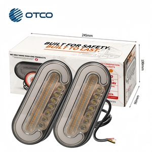 Luz Trasera LED Universal Estilo DOT para Camión y Remolque, 12V 24V, Lámpara Trasera con Señal de Giro Secuencial, Freno y Reversa, Ensamblaje de Repuesto - Product Image 2
