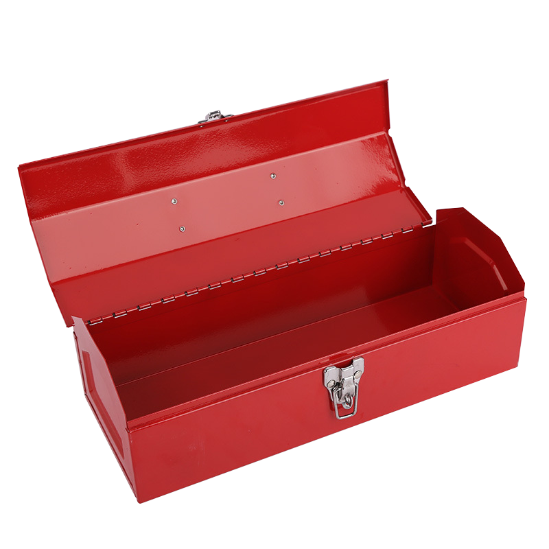 Portable Single Sheet Metal Red Toolbox