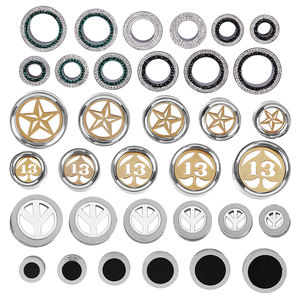 Günstige 30-teilige Set Ohrgurt Edelstahl Double Flared Tunnels Messgeräte Plug Piercing - Product Image 5