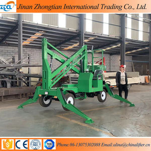 โต๊ะยกสูงเครื่องยนต์ดีเซล10ม. 12ม. 14ม. แบตเตอรี่ขับเคลื่อนด้วยตนเองยกบูมลิฟท์ยกท้องฟ้า - Product Image 2