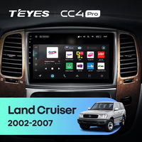 TEYES CC4 PRO pour Toyota Land Cruiser LC 100 pour Lexus LX470 J100 2 II 2002 - 2007 CarPlay Auto 2DIN Autoradio Car play Radio