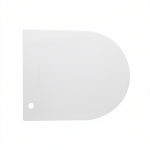 Siège de toilette Mod Td9 Forme 7 Blanc Fermeture douce 53 cm de longueur 38 cm de largeur - Product Image 3