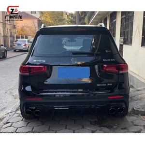 PP matériel AMG45 style voiture arrière diffuseur lèvre Kits silencieux échappement pour Benz GLB classe GLB200 GLB180 GLB250 2020-2022 voiture Bodykit - Product Image 4