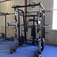 Vente en gros d'haltères modernes multifonctions Smith Machine durables réglables équipement de gymnastique pour entraînement physique unisexe