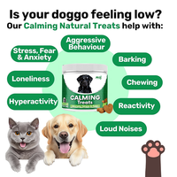 Complément alimentaire apaisant pour animaux de compagnie OEM avec huile de graines d'huile d'argan et camomille pour soulager l'anxiété, la peur et le stress chez les chiens – Friandises à mâcher molles