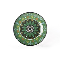 Service de table en grès peint à la main de style turc de luxe avec cinq pièces, tasse, bol, assiette, coloré, compatible micro-ondes, personnalisable