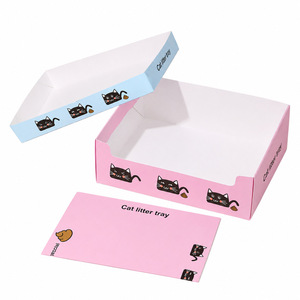 <b>Cat</b> Litter Tray Rectangle Disposable Waterproof Open Design For Adult <b>Cats</b> - Product Image 1