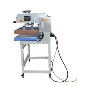 เครื่องรีดร้อนแบบกึ่งอัตโนมัติ Yunqingtech พร้อมแผ่นทำความร้อนด้านบนและแผ่นทำความร้อนด้านล่างแบบลม  ถาดคู่ สำหรับงานพิมพ์ลายลงบนวัสดุ - Product Image 3