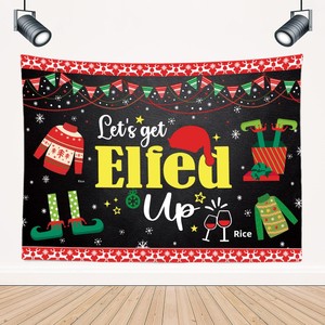 <span class=keywords><strong>Tapisserie</strong></span> murale de Noël, toile de fond scénique avec Père Noël, sapin et <span class=keywords><strong>neige</strong></span>, pour chambre et salon - Product Image 4
