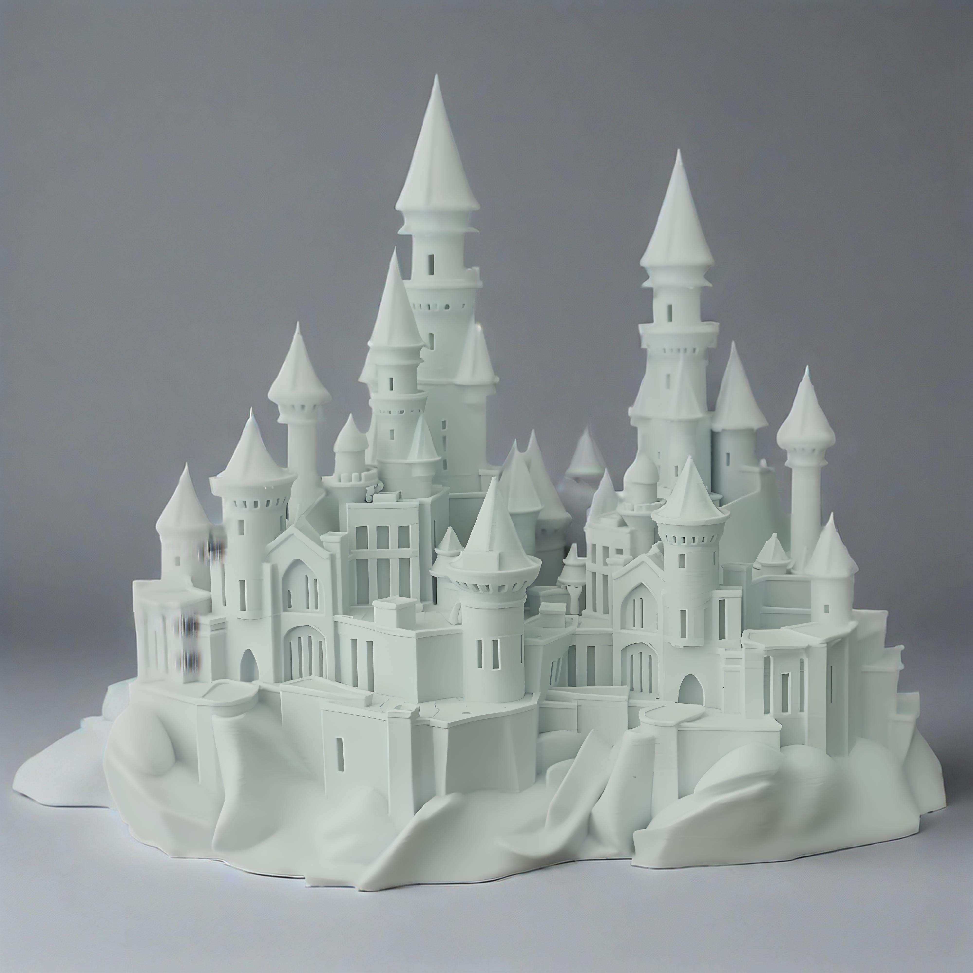 Ornement Poudlard pour aquarium 40cm-24x12x20