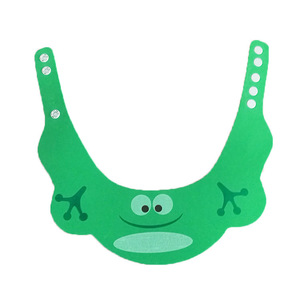 Green Frog Cartoon <b>Bath</b> Cap Adjustable Silicone Shower Cap For Kids Baby Shampoo Protection - Product Image 5