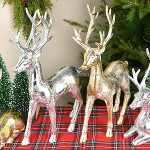 هدية عيد الميلاد الديكور أعلى الجدول تصميم جديد الرنة أفضل بيع عالية الجودة الذهبي والفضي الرنة - Product Image 5