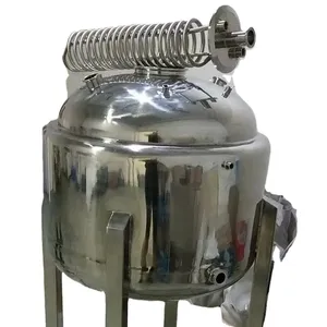 Stainless steel SS304 316L sanitary Large Collection tank with cooling coil