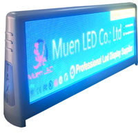 Écran LED publicitaire P5 pour toit de taxi avec SDK, étanche, programmable, pour affichage défilant extérieur