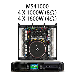 Amplificateur de puissance Gooermi 2U 4 canaux classe H 1000W Amplificateur professionnel pur pour systèmes de sonorisation de scène PA - Product Image 6