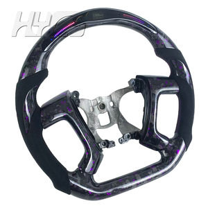 Volant de voiture personnalisé avec LED en fibre de carbone forgée pour Silverado Suburban Tahoe - Product Image 2