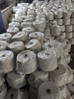 Benang Tenun Polyester 100% Berkualitas Tinggi 20/6 20/9, Daya Tahan Tinggi, Pewarnaan OE, untuk Sulaman Silang, Rajutan, Jahit, dan Penutupan Tas