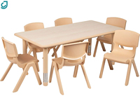 Ensemble scolaire en forme de lune, tables pour enfants, mobilier de maternelle, chaises et tables en plastique pour enfants, autres meubles scolaires